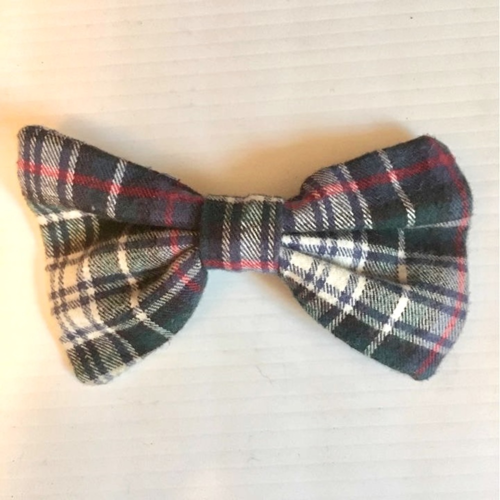 American Apparel large plaid hair bow